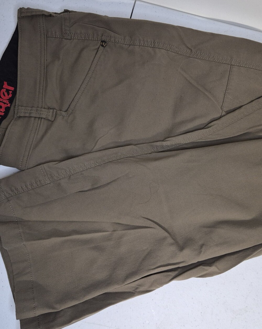 Wrangler ATG Pants Mens 42x32 Green All Terrain Gear Hiking Nylon Stretch Trail
